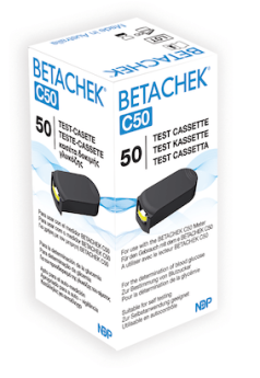 BETACHEK C50 Testcassette (50 tests €0.37/test )