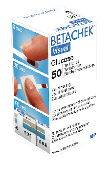 Betachek Visual bloedglucoseteststrips (50's)