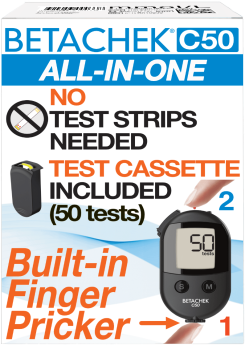 Betachek C50 All-in-One Blood Glucose Meter Starter Pack 