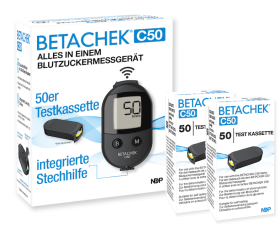 BETACHEK C50 Messgerät + 100 Tests (Starterset)