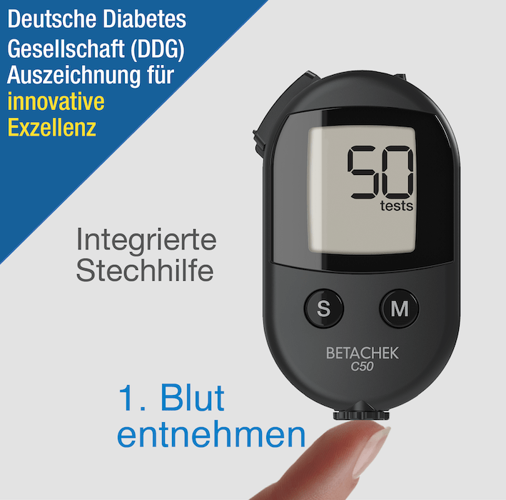 integrierte Stechhilfe; Deutsche Diabetes Gesellschaft (DDG) Auszeichnung für innovative Exzellenz