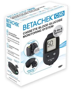 BETACHEK C50 Blood Glucose Meter (No Test Cassette)